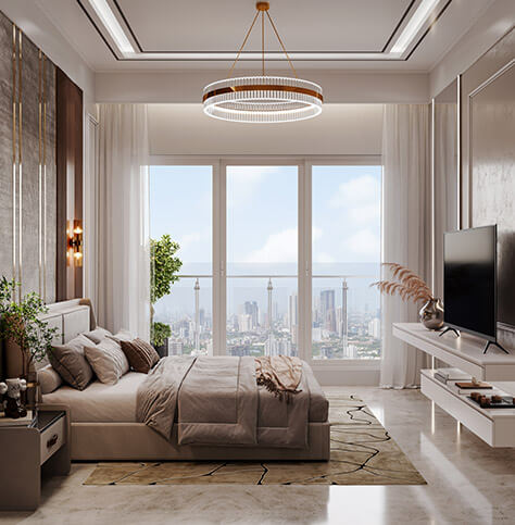 Comfortable Bedrooms With French Windows